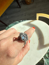 Load image into Gallery viewer, Brutalist Quartz Sterling Silver Ring Size 8.75
