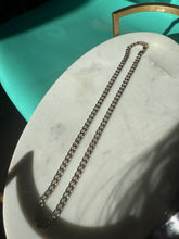 Load image into Gallery viewer, Vintage Solid Sterling Silver Cuban Link Chain 20”
