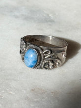 Load image into Gallery viewer, Sodalite Vintage Sterling Silver Ring Size 8.5
