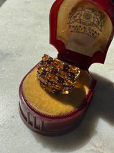 Load image into Gallery viewer, Garnet &amp; Citrine Gold Vermeil Ring Size 6
