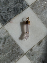 Load image into Gallery viewer, Chalcedony 18k Gold Mano Figa Pendant
