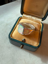 Load image into Gallery viewer, Opal Inlay Sterling Silver Ring Size 5.75
