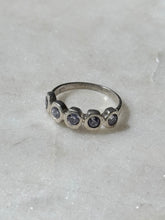 Load image into Gallery viewer, Purple Midi Sterling Silver Ring Size 2
