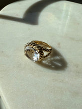 Load image into Gallery viewer, Chunky Quartz Gold Vermeil Ring Size 6
