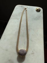 Load image into Gallery viewer, Italian Gold Vermeil Two-Tone Sterling Necklace 17”
