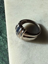 Load image into Gallery viewer, Natural Blue Sapphire Sterling Silver Ring Size 8.25
