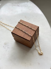 Load image into Gallery viewer, Gold Vermeil Micro Paper Clip Chain 18.5”

