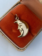 Load image into Gallery viewer, Celestial Moon 14k Gold Pendant
