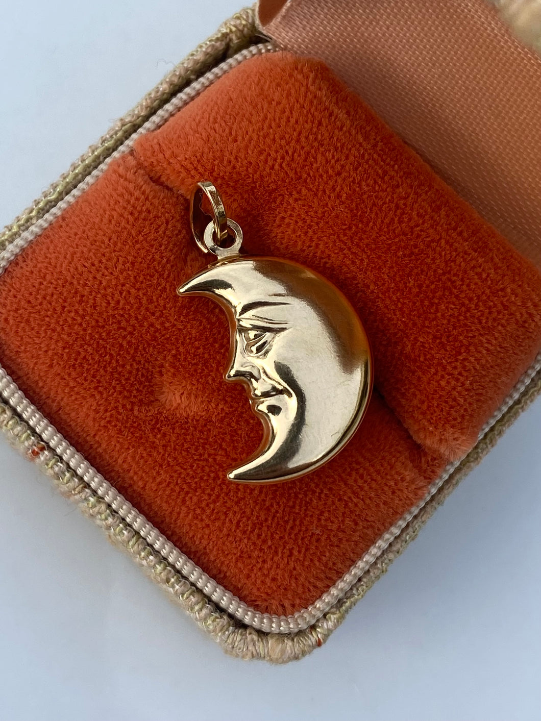 Celestial Moon 14k Gold Pendant