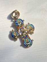 Load image into Gallery viewer, Bernhard Hertz Denmark Enamel Sterling Silver Dagmar Cross Pendant
