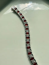 Load image into Gallery viewer, Sterling Silver Tennis Bracelet 6.5”
