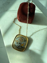 Load image into Gallery viewer, Vintage Reed &amp; Barton Damascene Floral Necklace 21”
