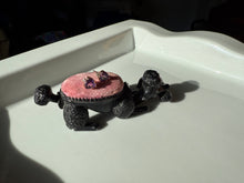 Load image into Gallery viewer, Amethyst Diamond 14k Yellow Gold Gold Heart Earrings
