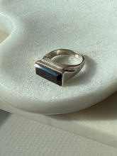 Load image into Gallery viewer, Vintage Black Onyx sterling Silver Ring Size 6.5
