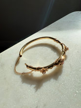 Load image into Gallery viewer, Opal 14k Gold Bangle Bracelet 6.25”
