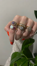 Load image into Gallery viewer, Heart Gold Vermeil Ring Size 8.5

