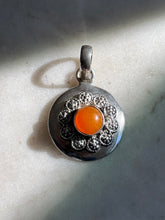 Load image into Gallery viewer, Orange Sterling Silver Pendant

