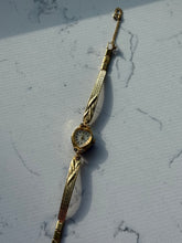 Load image into Gallery viewer, Vintage Heart Face Gold Tone Wristwatch
