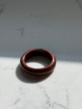 Load image into Gallery viewer, Brown Wood Stacker Band Size 5.25
