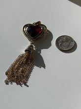 Load image into Gallery viewer, Vintage Chunky Red Tassle Pendant
