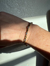 Load image into Gallery viewer, Vintage 18k Gold Bezel Set Diamond Tennis Bracelet 6.75”
