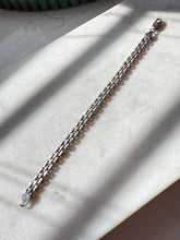 Load image into Gallery viewer, Italian Panther Link Sterling Silver Bracelet 6.75”
