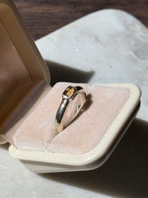 Load image into Gallery viewer, Vintage Citrine Sterling Ring Size 7.5
