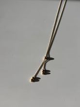 Load image into Gallery viewer, Vintage UnoAErre 18k Gold Ball Chain Lariat Necklace 18”
