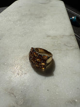 Load image into Gallery viewer, Garnet &amp; Citrine Gold Vermeil Ring Size 6
