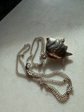 Load image into Gallery viewer, Puffy Fish Sterling Silver Necklace 20”
