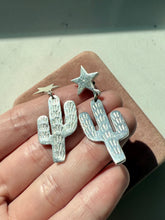 Load image into Gallery viewer, Vintage Mexico Cactus Star Earrings
