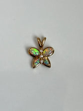 Load image into Gallery viewer, Vintage 10k Gold Opal Butterfly
