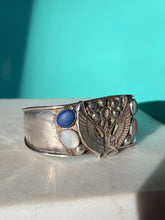 Load image into Gallery viewer, Goddess Isis Sterling Silver Cuff Bracelet 6.5”
