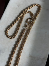 Load image into Gallery viewer, Vintage 1/20 12k Gold Filled Rope Chain 25”
