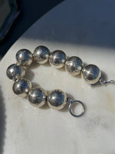 Load image into Gallery viewer, Chunky Sterling Silver Ball Bracelet w/ Toggle Clasp
