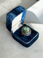 Load image into Gallery viewer, Turquoise Sterling Silver Ring Size 5.25
