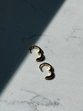 Load image into Gallery viewer, Gold Vermeil Huggie Clicker Hoops
