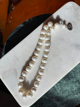 Load image into Gallery viewer, Chunky Pearl Sterling Silver Necklace 19”
