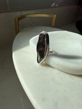Load image into Gallery viewer, Abalone Shell Sterling Silver Ring Size 7.25
