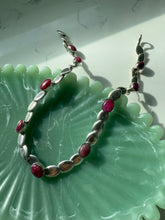 Load image into Gallery viewer, Ruby Cabochon Sterling Silver Necklace
