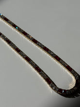 Load image into Gallery viewer, Gold Vermeil Tennis Necklace 18”
