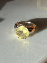 Load image into Gallery viewer, Chunky Yellow Sterling Silver Ring Size 9.25
