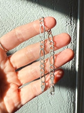 Load image into Gallery viewer, Italian Figaro Sterling Silver Bracelet 7”

