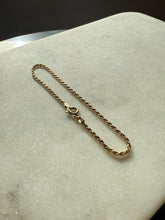 Load image into Gallery viewer, Italian Gold Vermeil Dainty Rope Chain 7.5”
