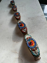 Load image into Gallery viewer, Italian Vintage Micromosaic Bracelet 7”
