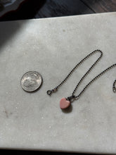 Load image into Gallery viewer, Vintage Pink Conch Sterling Silver Heart Bracelet 9”
