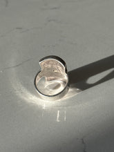 Load image into Gallery viewer, Vintage Mother of Pearl Sterling Silver Ring Size 6.75
