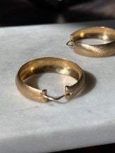 Load image into Gallery viewer, Large Vintage 18k Yellow Gold Hoop Earrings
