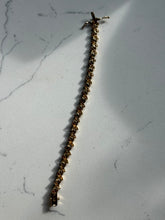 Load image into Gallery viewer, Gold Vermeil X Link Bracelet 7”
