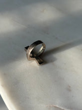 Load image into Gallery viewer, Solid Sterling Silver Cross Ring Size 4.25
